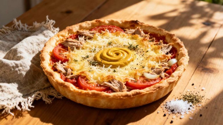 Tarte Thon Tomate Moutarde : recette Savoureuse et Facile