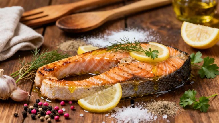 Saumon entier au four : recette facile et savoureuse