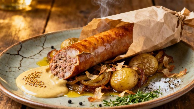 Andouillette en papillote : recette savoureuse et facile