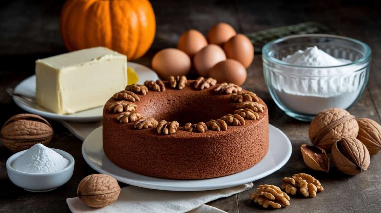 Seulement 6 ingrédients pour le cake aux noix le plus moelleux de l’automne !