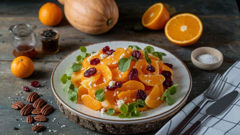 Salade de butternut crue à l'orange : la recette simple et rapide qui donne du peps