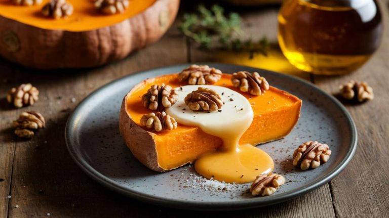 Pavés de butternut prêts en 5 minutes (et seulement 30 minutes de cuisson) : la recette gratinée au brie, noix et miel