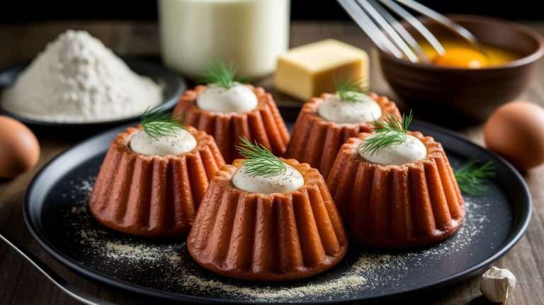 Apéro festif : les cannelés salés à la truite fumée et mozzarella